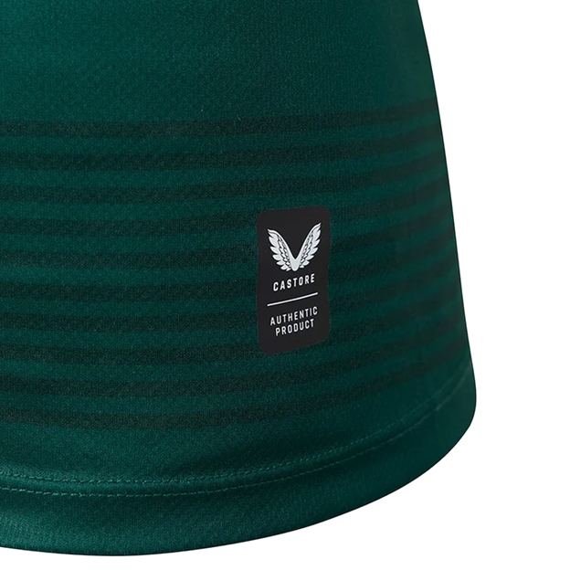 Leicester Tigers Womens Home Rugby Shirt 26/27 Botanical Garden - Hem Close-up