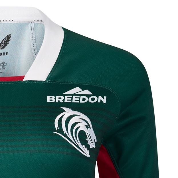 Leicester Tigers Womens Home Rugby Shirt 26/27 Botanical Garden - Tigers Logo Close-up