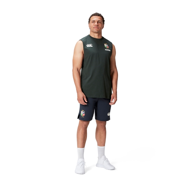British and Irish Lions Mens Tank Green - Model