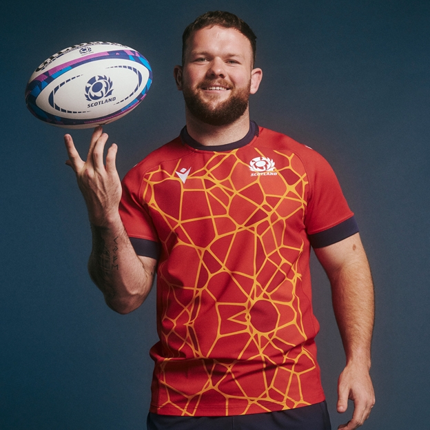 Scotland Junior Rugby Training Jersey - Red - 2025 Model