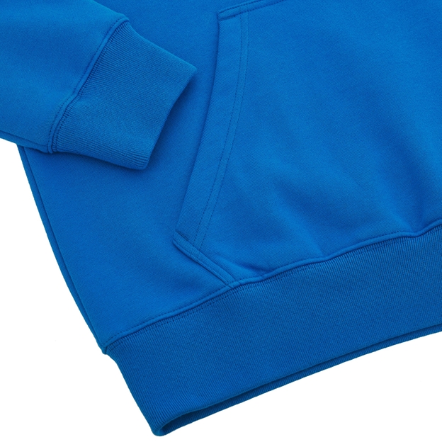 Rugby World Cup 2023 Macron Kids Cup Pullover Hoodie Royal - Pocket & Cuff Close-up