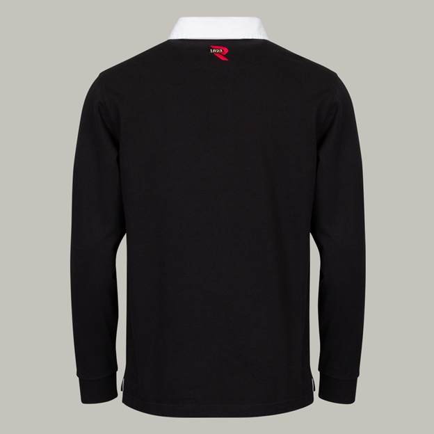 New Zealand 1884 Heritage Pure Cotton Rugby Shirt - Long Sleeve - Black