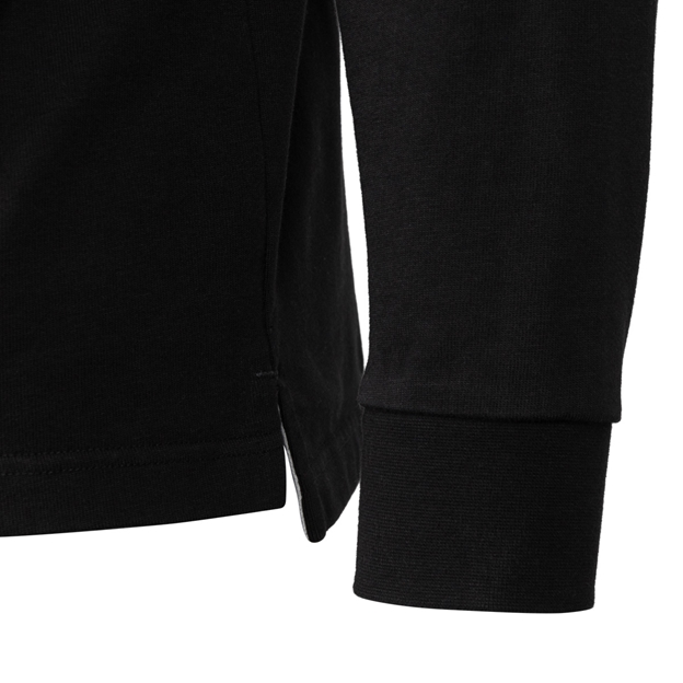 Rugby 1823 Adults Rugby Shirt Black - Hem Close-up