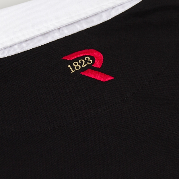 New Zealand 1884 Heritage Pure Cotton Rugby Shirt - Long Sleeve - Black