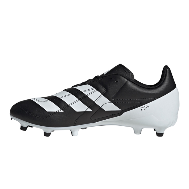 adidas Adults RS15 Firm Ground Rugby Boots Black - Instep