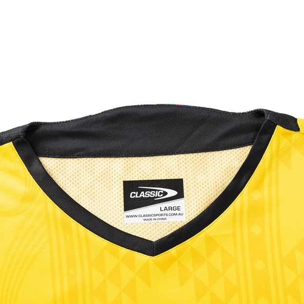 Hurricanes Mens Pro Training T-Shirt Yellow 2025 - Collar