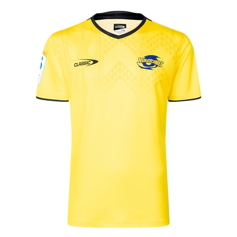 Hurricanes Mens Pro Training T-Shirt Yellow 2025 - Front