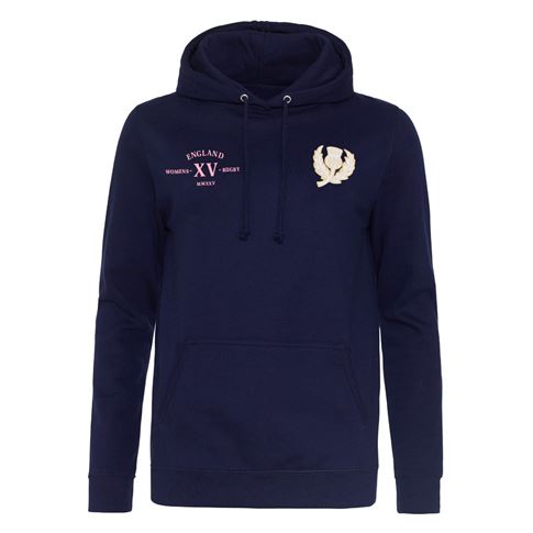 Scotland Womens Classic XV Hoodie Navy - Front Scotland Womens Classic XV Hoodie Navy - Front