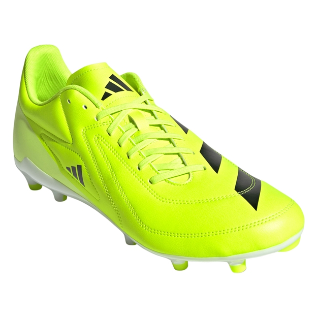 adidas Adults RS15 Firm Ground Rugby Boots Yellow - Front