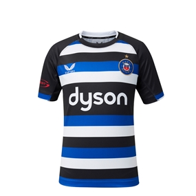 Bath Rugby Kids Home Rugby Shirt 26/27 Caviar - Front View