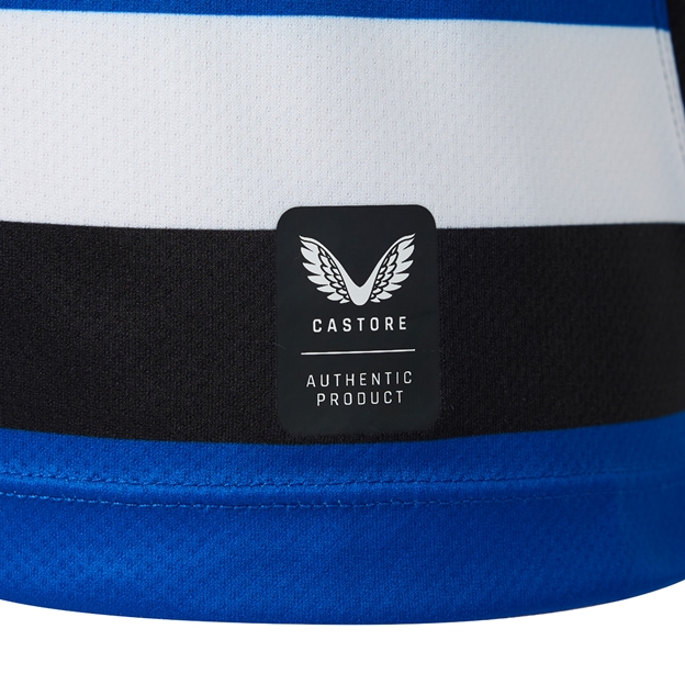 Bath Rugby Kids Home Rugby Shirt 26/27 Caviar - Authentic Product Close-up
