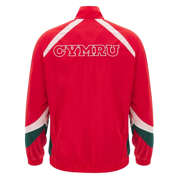 Wales Mens Heritage Retro Jacket 26/27 Red - Back View