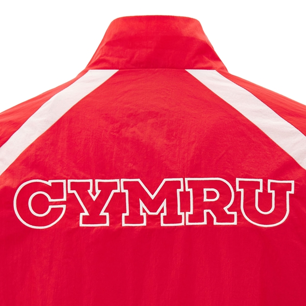 Wales Mens Heritage Retro Jacket 26/27 Red - Cymru Logo