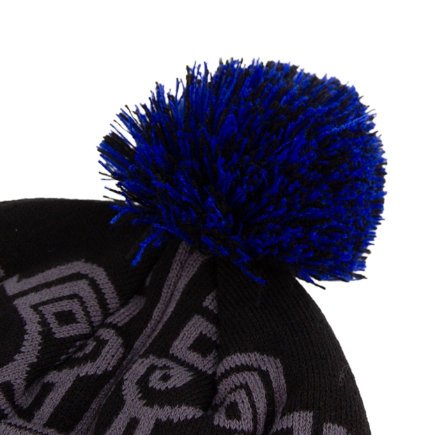 Glasgow Warriors Pom Pom Beanie 25/26 Black - Bobble