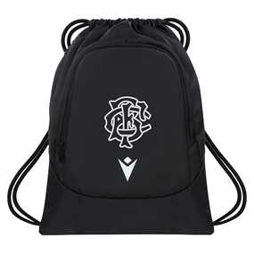 Barbarians Gym Sack 25/26 Black - Front View