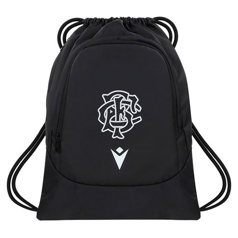 Barbarians Gym Sack 25/26 Black - Front View Barbarians Gym Sack 25/26 Black - Front View
