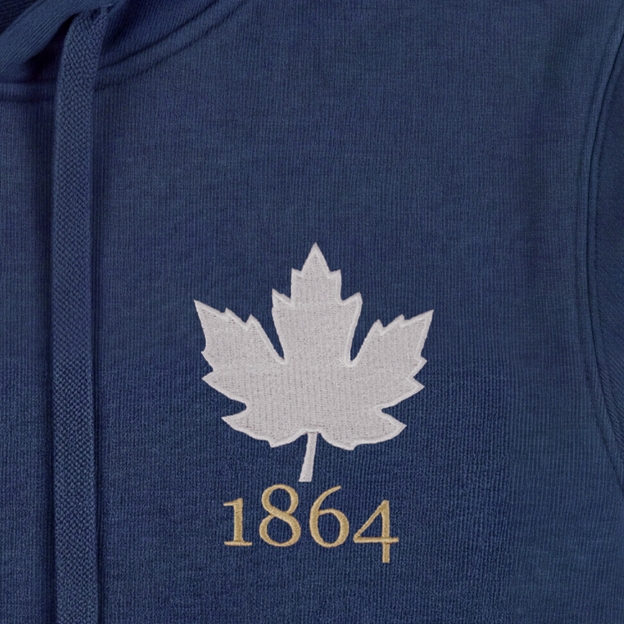 Canada 1864 Pure Cotton Hoodie - Petrol Blue