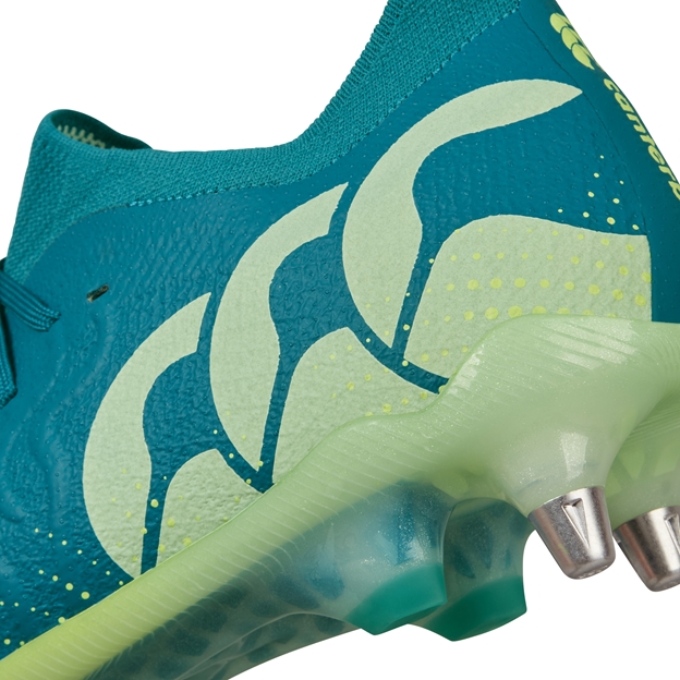 Canterbury Adults Speed Infinite Elite SG Rugby Boots Green - Heel