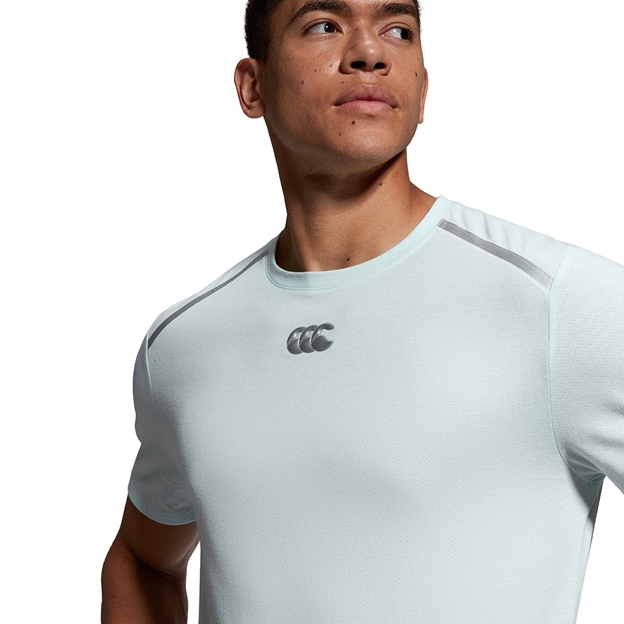 Canterbury Mens Vapordri Training T-Shirt Skylight - Close-up