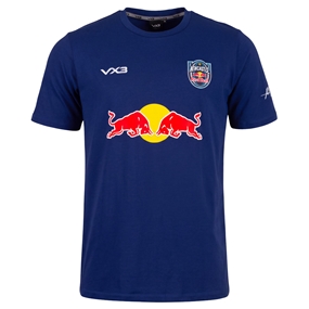 Newcastle Red Bulls Adults Invicta T-Shirt 26/27 Navy - Front View