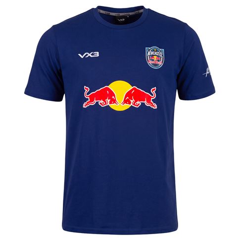 Newcastle Red Bulls Adults Invicta T-Shirt 26/27 Navy - Front View