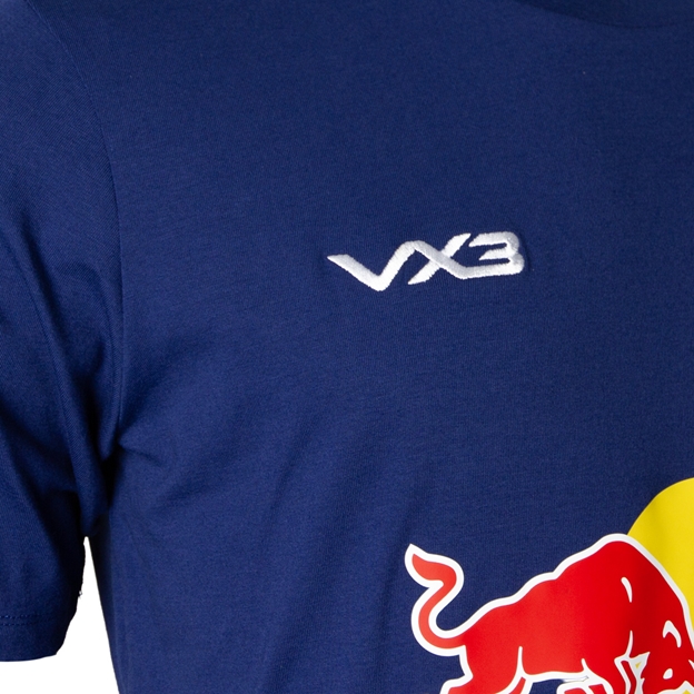 Newcastle Red Bulls Adults Invicta T-Shirt 26/27 Navy - Logo Close-up