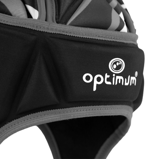 Optimum Kids Razor Headguard Black/Silver - Padding Close-up