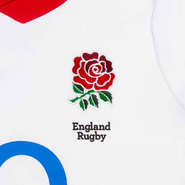 England Baby Home Kit Shorts & T-Shirt 25/26 White - RFU Rose Embroidery England Baby Home Kit Shorts & T-Shirt 25/26 White - RFU Rose Embroidery