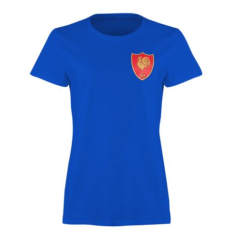 France Womens Classic Printed T-Shirt – Royal