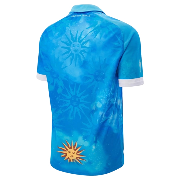 Uruguay Mens Home Rugby Shirt 25/26 Sky Blue - Back