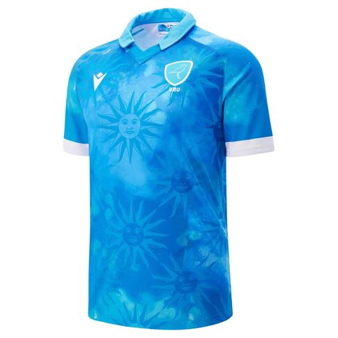Uruguay Mens Home Rugby Shirt 25/26 Sky Blue - Front Uruguay Mens Home Rugby Shirt 25/26 Sky Blue - Front