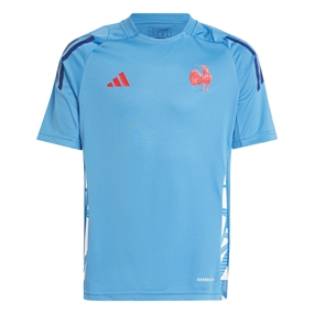 France adidas Junior Performance T-Shirt - Focus Blue 2024 - Front