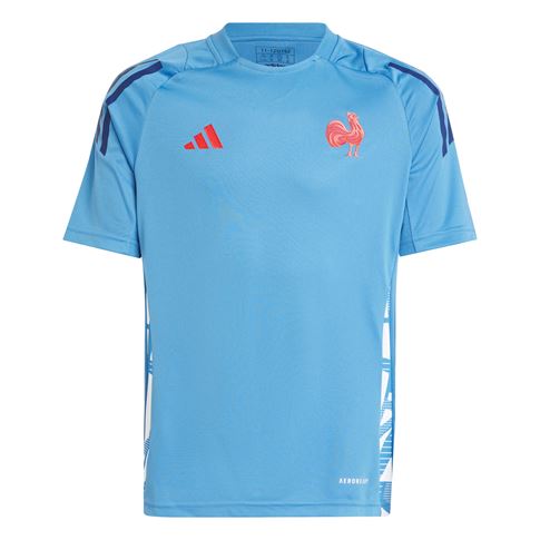 France adidas Junior Performance T-Shirt - Focus Blue 2024 - Front France adidas Junior Performance T-Shirt - Focus Blue 2024 - Front
