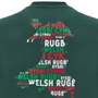 Wales Mens Cotton Fanline T-Shirt 25/26 Green - Map Graphic 