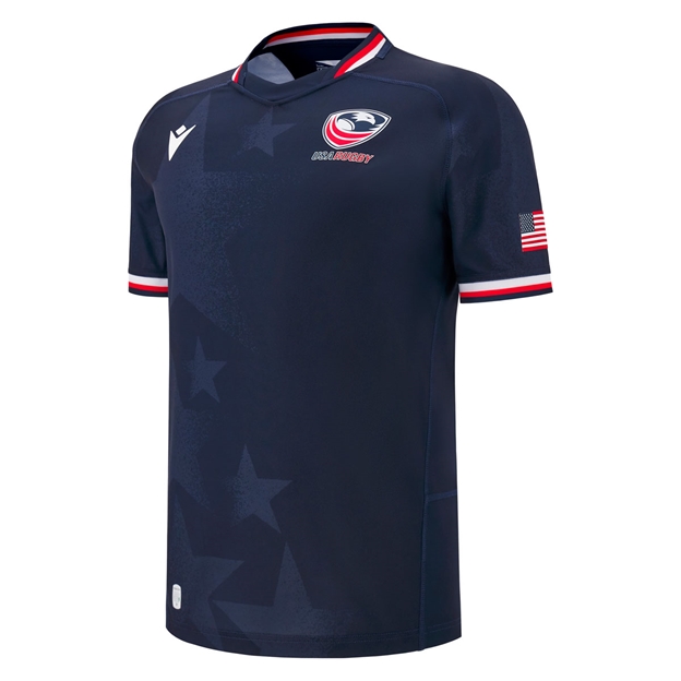 USA Mens Home Rugby Shirt Short Sleeve 2025 - Front