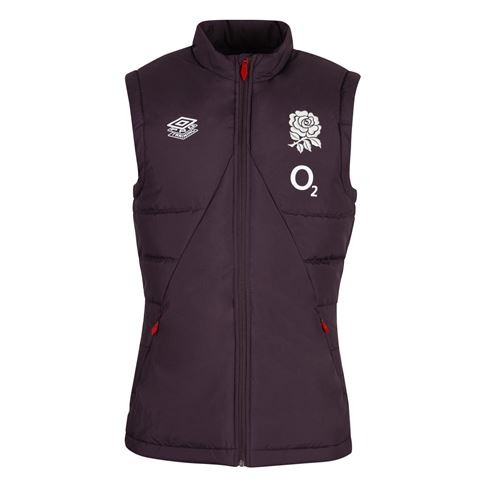 England Mens Gilet Nightshade 24/25 - Front England Mens Gilet Nightshade 24/25 - Front
