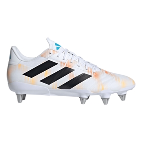 adidas Adults Kakari RS Soft Ground Rugby Boots White - Outstep View