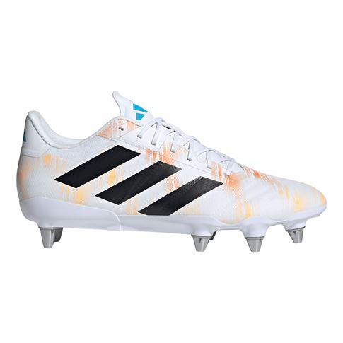 adidas Adults Kakari RS Soft Ground Rugby Boots White - Outstep View