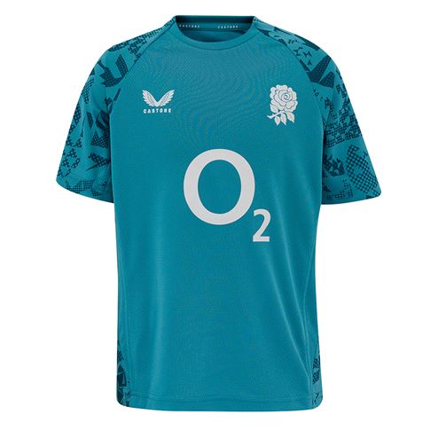 England Kids Performance Short Sleeve Tee 25/26 Reflecting Pond - Front England Kids Performance Short Sleeve Tee 25/26 Reflecting Pond - Front