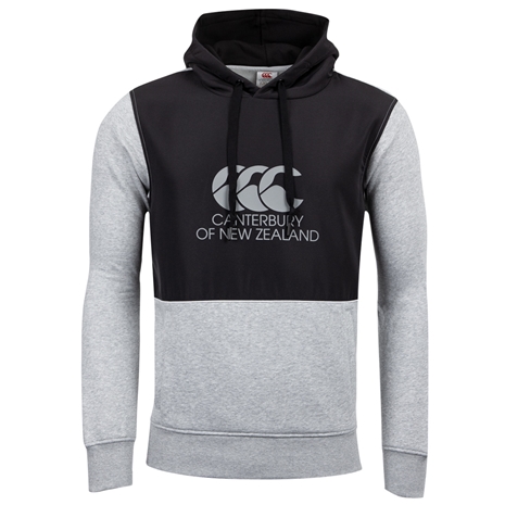 Canterbury Mens Legends Panel Hoodie Black - Front