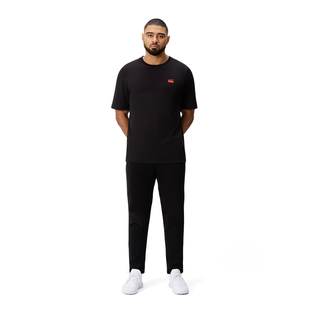 Canterbury Mens Tempo+ Drill GFX Training T-Shirt Black - Model View