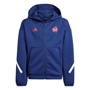 France adidas Junior Travel Full Zip Hoody - Dark Blue 2024 - Front 