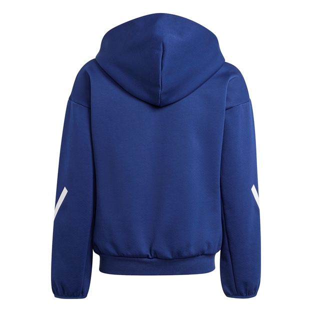 France adidas Junior Travel Full Zip Hoody - Dark Blue 2024 - Back