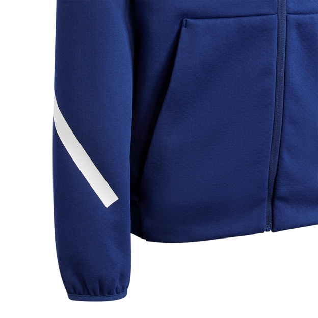 France adidas Junior Travel Full Zip Hoody - Dark Blue 2024 - Sleeve