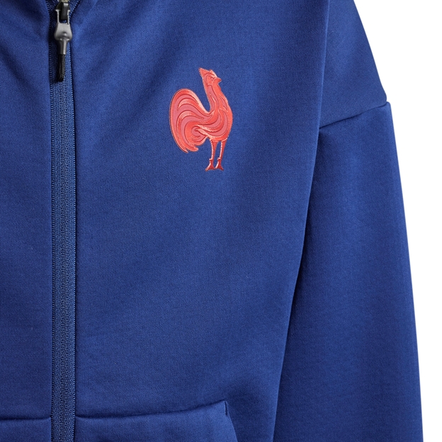 France adidas Junior Travel Full Zip Hoody - Dark Blue 2024 - FFR