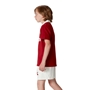 British and Irish Lions Junior Short Sleeve Classic Rugby Shirt - Red - Model Side 