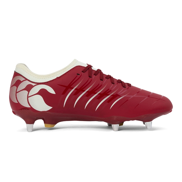 Canterbury Adults Phoenix 2.0 Team SG Rugby Boots Red - Instep