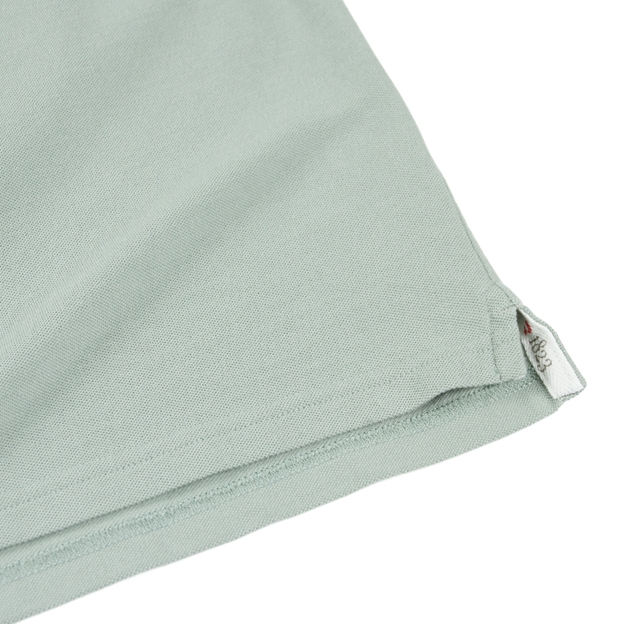 Rugby 1823 Adults Polo Shirt Cambridge Blue - Hem Close-up
