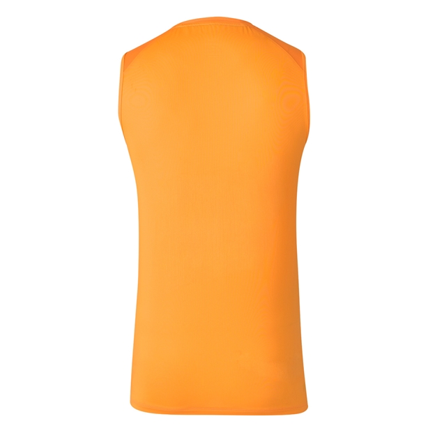Leicester Tigers Mens Performance Vest 26/27 Blazing Orange - Back View