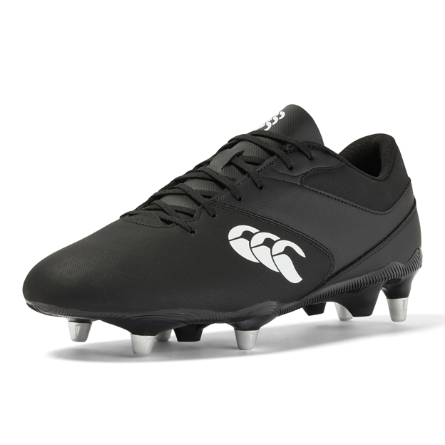 Canterbury Adults Phoenix Raze Soft Ground Rugby Boots - Black - Toe